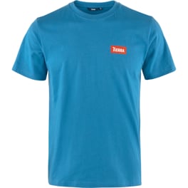 Tierra Organic Cotton Box Logo Tee M Men’s T-shirts Blue Main Front 74568